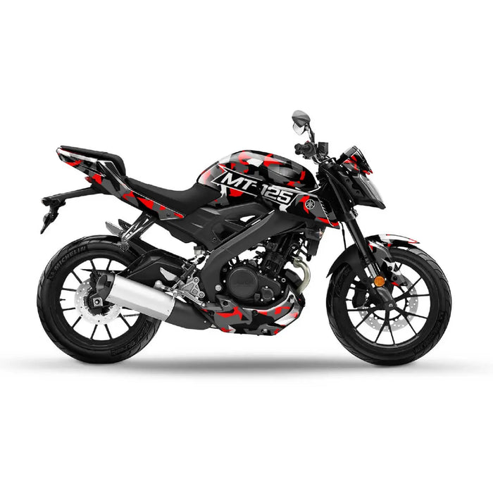 Camo Vinyl Graphic Kit for Yamaha MT-125 (2014–2020) – Custom Street Style Wrap Bikerz Kingdom