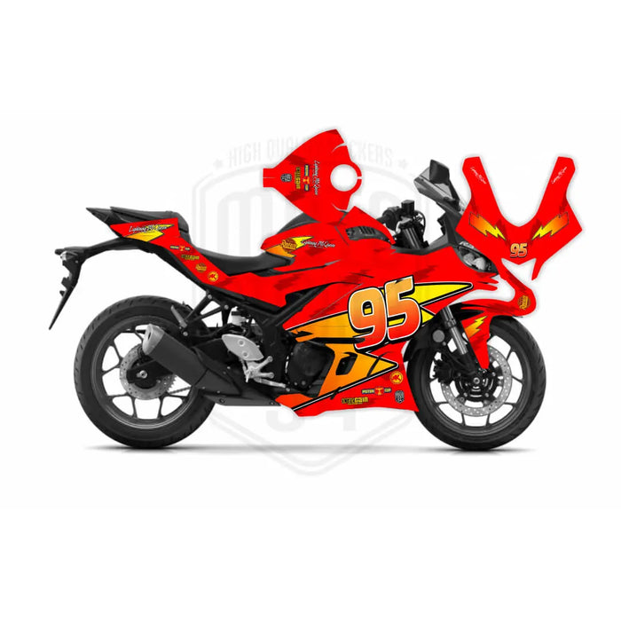 Rev-Up-Your-Style-Lightning-McQueen-Decals-for-Honda-CBR-125 Bikerz Kingdom
