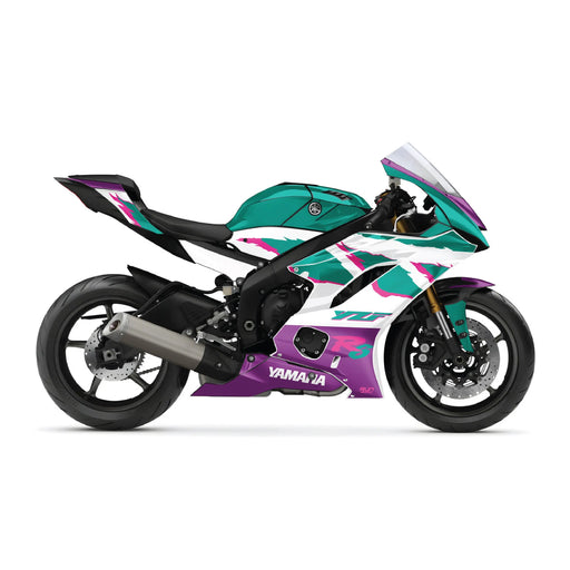 Yamaha YZF R6 Funky Graphic Kit 2017 - 2024 Models Bikerz Kingdom