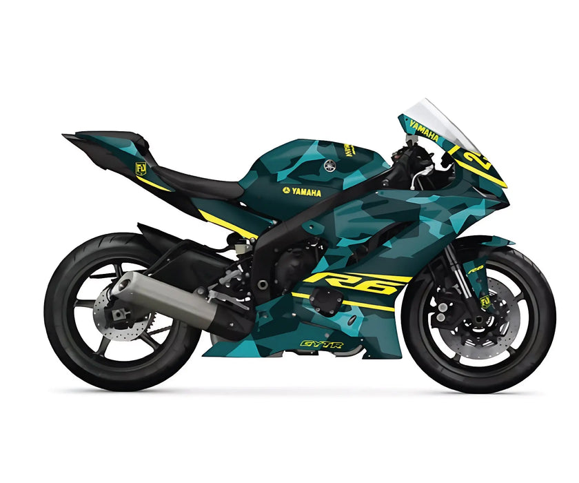 Yamaha YZF R6 Cameo Graphic Kit 2017 - 2024 Models Bikerz Kingdom