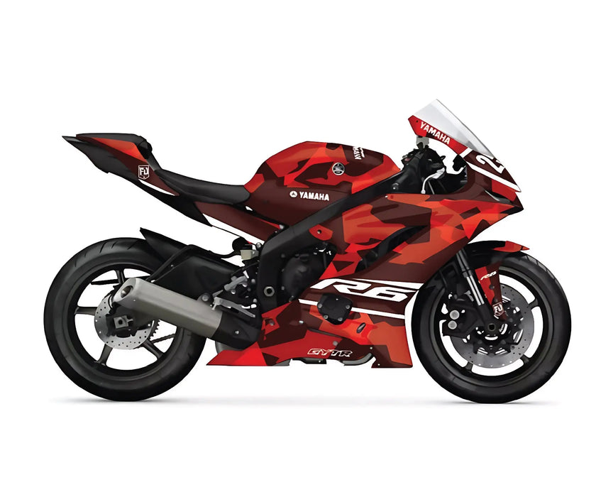 Yamaha YZF R6 Cameo Graphic Kit 2017 - 2024 Models Bikerz Kingdom