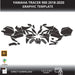 YAMAHA TRACER 9 GT 2021-2024 Motorcycle 1:1 Vector Graphic Template Bikerz Kingdom
