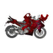 Bajaj Pulsar 2015 - 2022 RS200 Red Space Graphic Kit Decal Wrap Sticker Set Bikerz Kingdom