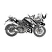 Bajaj Pulsar RS200 Grey Wasp Theme Graphic Kit Decal Wrap Set Bikerz Kingdom