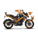 Rossi Shark Pro 46 Graphic Kit for Bajaj NS200, Custom Motorcycle Decals, Perfect Gift for Riders Bikerz Kingdom