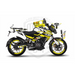Bajaj Pulsar NS200 Flou Bright Graphic Kit with Wheel Rim Tape Bikerz Kingdom