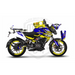 Bajaj Pulsar NS200 Flou Bright Graphic Kit with Wheel Rim Tape Bikerz Kingdom