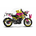 Bajaj Pulsar NS200 Flou Bright Graphic Kit with Wheel Rim Tape Bikerz Kingdom