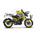 Bajaj Pulsar NS200 Flou Bright Graphic Kit with Wheel Rim Tape Bikerz Kingdom
