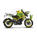 Bajaj Pulsar NS200 Flou Bright Graphic Kit with Wheel Rim Tape Bikerz Kingdom