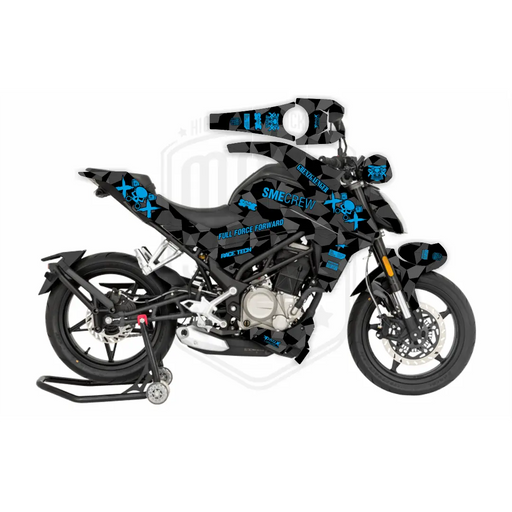 CF Moto 250NK 2017-2022 Geometric Grenzgaenger Design Theme Graphic Kit Bikerz Kingdom