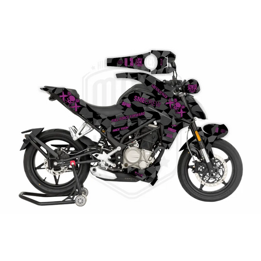 CF Moto 250NK 2017-2022 Geometric Grenzgaenger Design Theme Graphic Kit Bikerz Kingdom