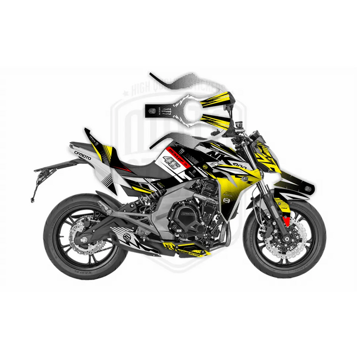 CF Moto 400NK 2017-2021 Dunlop Race Design Theme Graphic Kit Bikerz Kingdom