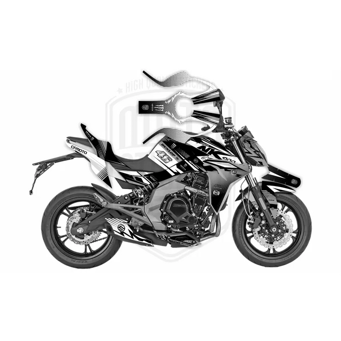 CF Moto 400NK 2017-2021 Dunlop Race Design Theme Graphic Kit Bikerz Kingdom