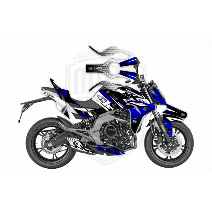 CF Moto 400NK 2017-2021 Dunlop Race Design Theme Graphic Kit Bikerz Kingdom