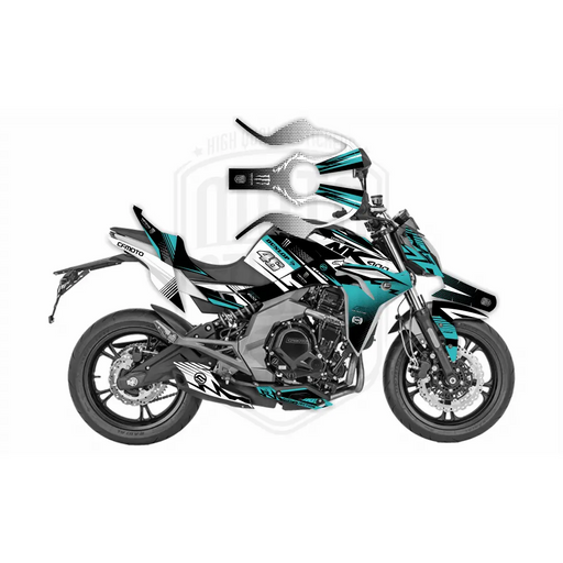CF Moto 400NK 2017-2021 Dunlop Race Design Theme Graphic Kit Bikerz Kingdom