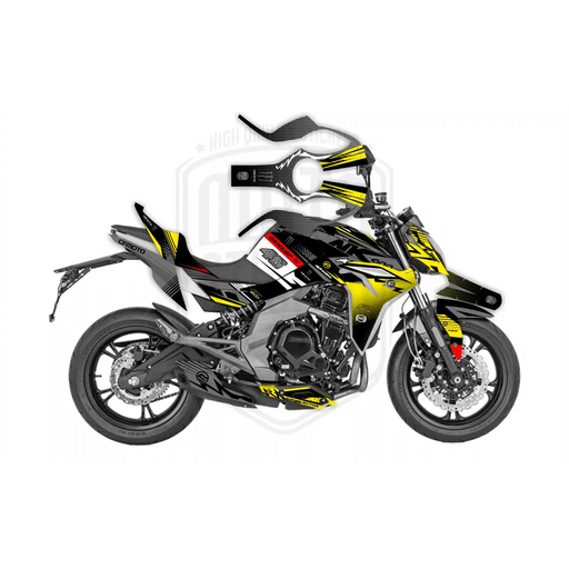 CF Moto 400NK 2017-2021 Dunlop Race Bright Design Theme Graphic Kit Bikerz Kingdom