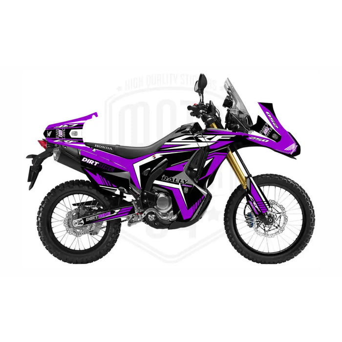 Honda CRF250 RALLY 2017-2022 Bright Lines Theme Graphic Kit Bikerz Kingdom