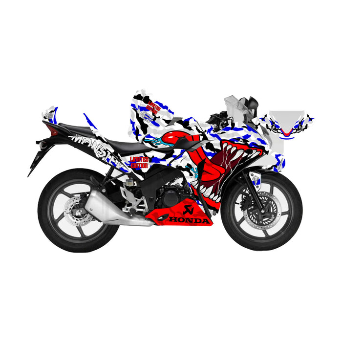 Honda CBR 125 2011-2017 Asphalt Monster Theme Graphic Kit Bikerz Kingdom