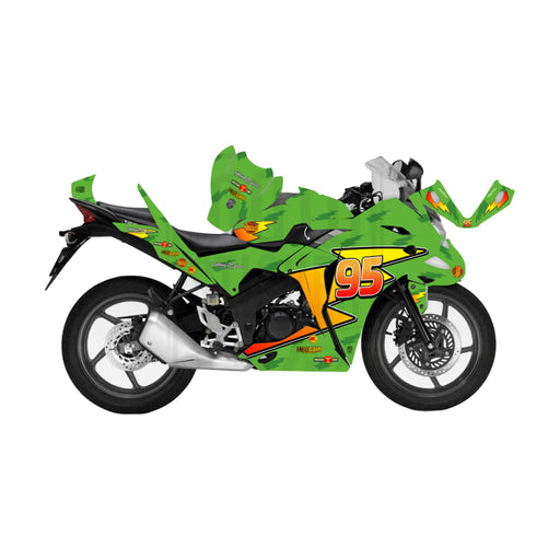 Honda CBR 125 2011-2017 Lightening McQueen Theme Graphic Kit Decal Wrap Set Bikerz Kingdom