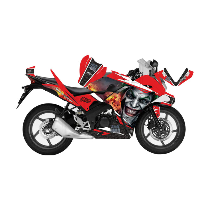 Honda CBR 125 2011-2017 Joker Suicide Squad Theme Decal Wrap Bikerz Kingdom