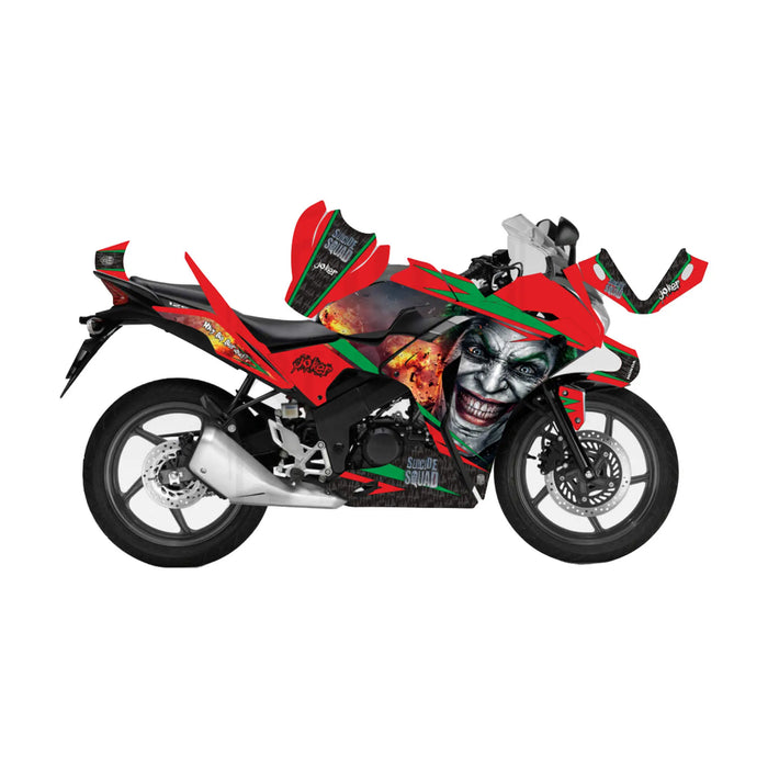 Honda CBR 125 2011-2017 Joker Suicide Squad Theme Decal Wrap Bikerz Kingdom