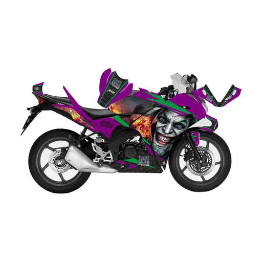 Honda CBR 125 2011-2017 Joker Suicide Squad Theme Decal Wrap Bikerz Kingdom