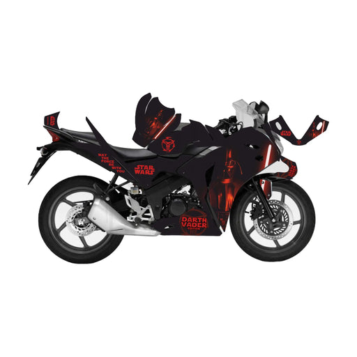 Honda CBR 125 2011-2017 Star Wars Darth Veda Theme Decal Wrap Bikerz Kingdom