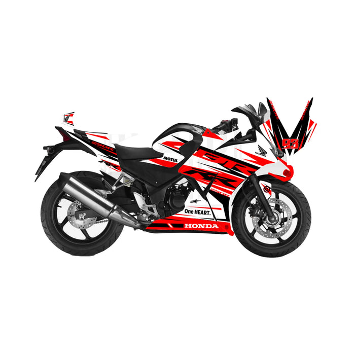 Honda CBR 250 2011-2013 RR Race Lines Theme Graphic Kit Bikerz Kingdom