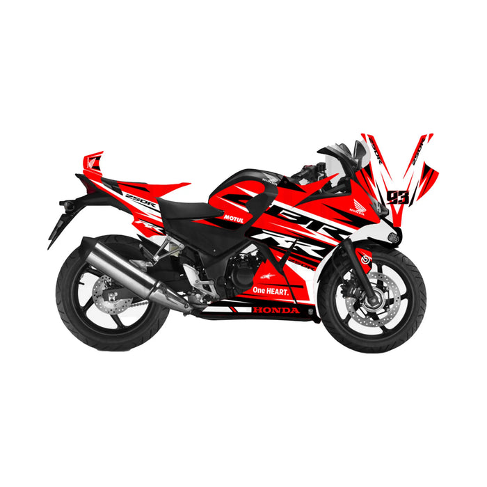 Honda CBR 250 2011-2013 RR Race Lines Theme Graphic Kit Bikerz Kingdom