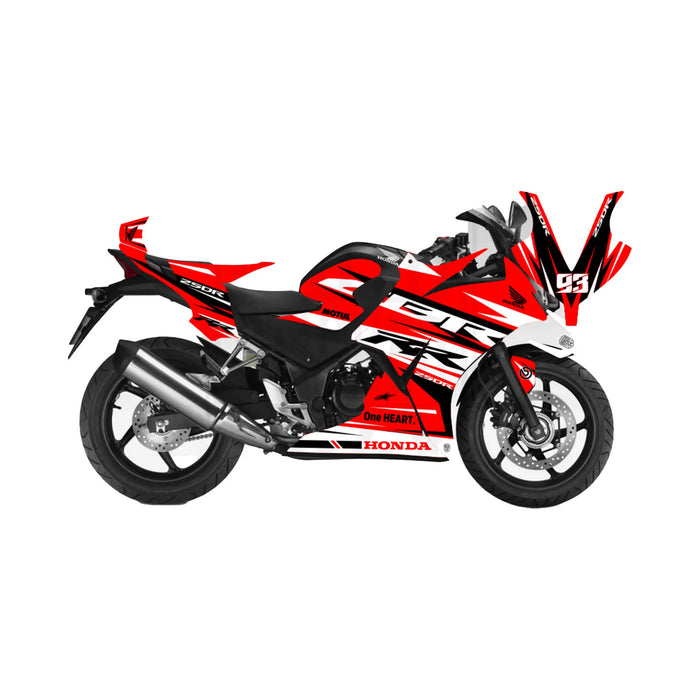 Honda CBR 250 2011-2013 RR Race Lines Theme Graphic Kit Bikerz Kingdom