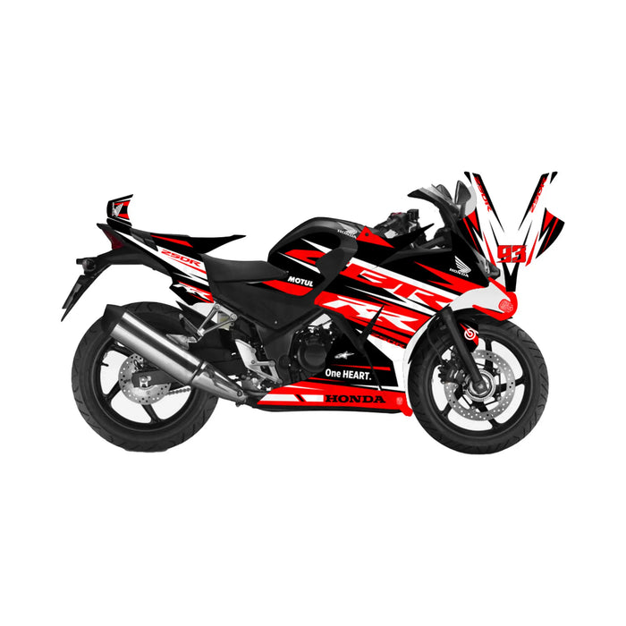 Honda CBR 250 2011-2013 RR Race Lines Theme Graphic Kit Bikerz Kingdom