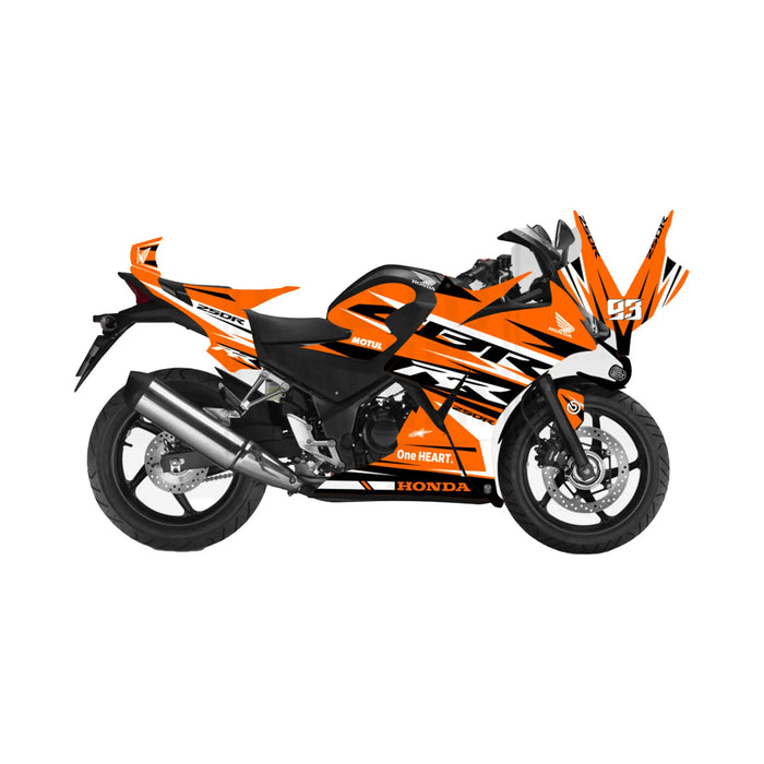 Honda CBR 250 2011-2013 RR Race Lines Theme Graphic Kit Bikerz Kingdom