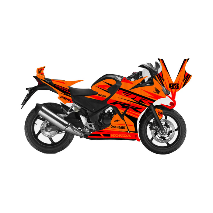 Honda CBR 250 2011-2013 RR Race Lines Theme Graphic Kit Bikerz Kingdom