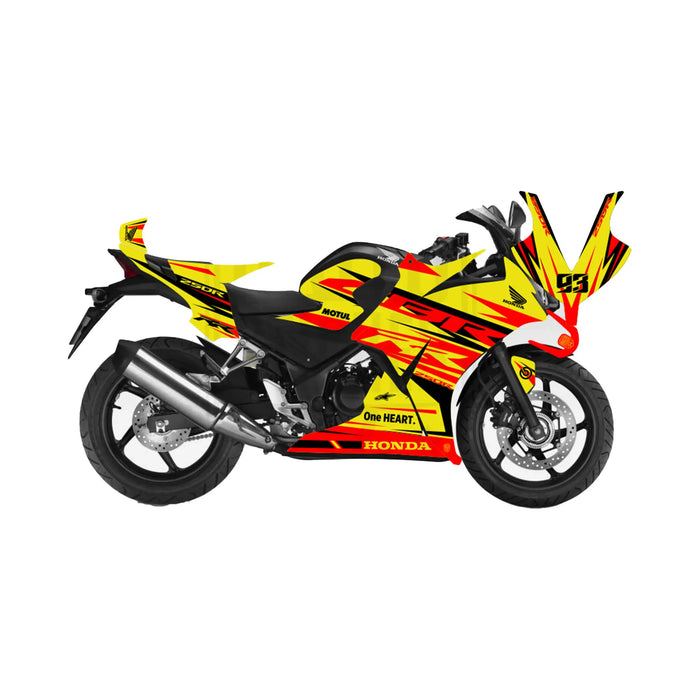 Honda CBR 250 2011-2013 Go Faster Race Lines Theme Graphic Kit Bikerz Kingdom