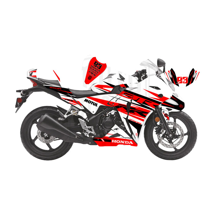 Honda CBR 250 2011-2013 Go Faster Race Lines Theme Graphic Kit Bikerz Kingdom