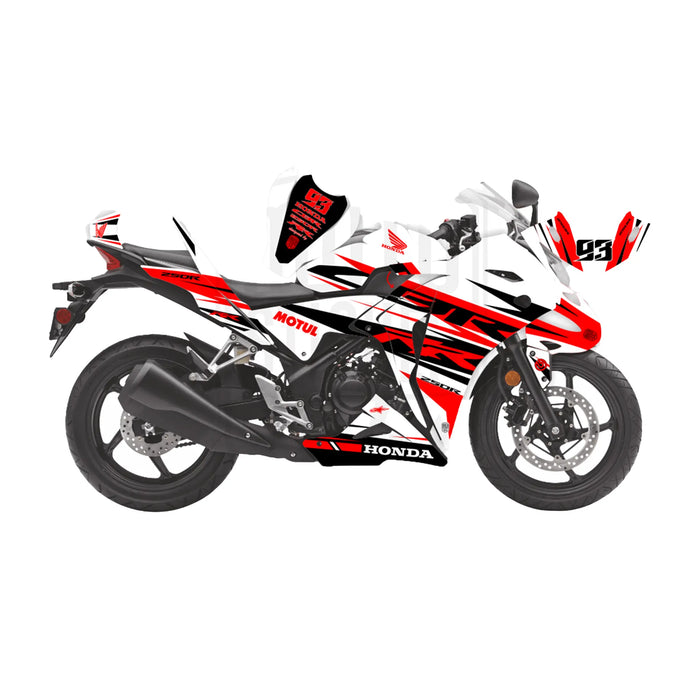 Honda CBR 250 2011-2013 Go Faster Race Lines Theme Graphic Kit Bikerz Kingdom