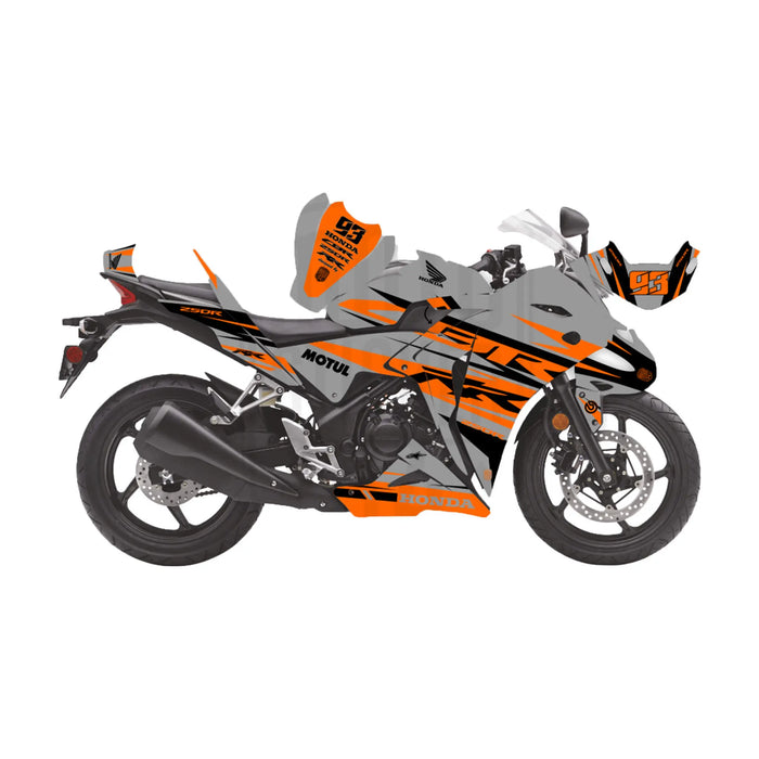 Honda CBR 250 2011-2013 Go Faster Race Lines Theme Graphic Kit Bikerz Kingdom