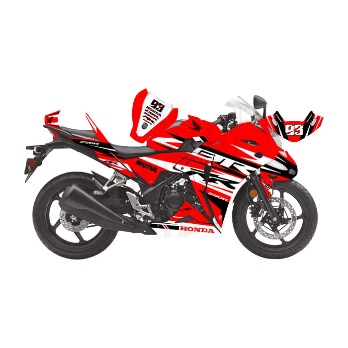 Honda CBR 250 2011-2013 Go Faster Race Lines Theme Graphic Kit Bikerz Kingdom