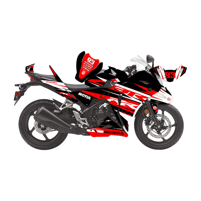 Honda CBR 250 2011-2013 Go Faster Race Lines Theme Graphic Kit Bikerz Kingdom