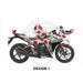 Honda CBR 250 2011-2013 Turbo Shark Theme Graphic Kit Bikerz Kingdom