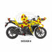 Honda CBR 250 2011-2013 Turbo Shark Theme Graphic Kit Bikerz Kingdom