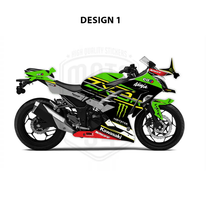 Kawasaki Ninja 300 2012-2016 WSBK Theme Graphic Kit Bikerz Kingdom