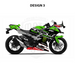 Kawasaki Ninja 300 2012-2016 WSBK Theme Graphic Kit Bikerz Kingdom