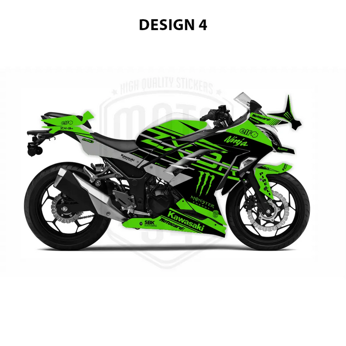 Kawasaki Ninja 300 2012-2016 WSBK Theme Graphic Kit Bikerz Kingdom