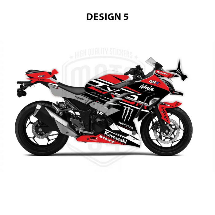 Kawasaki Ninja 300 2012-2016 WSBK Theme Graphic Kit Bikerz Kingdom