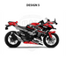 Kawasaki Ninja 300 2012-2016 WSBK Theme Graphic Kit Bikerz Kingdom