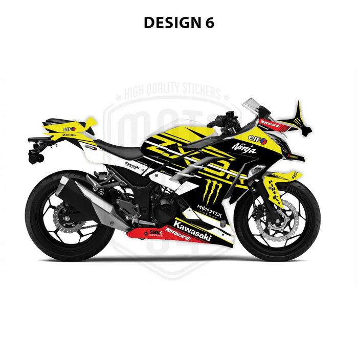 Kawasaki Ninja 300 2012-2016 WSBK Theme Graphic Kit Bikerz Kingdom