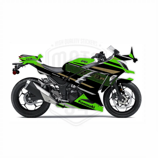 Kawasaki Ninja 300 2012-2016 ZX-3R Theme Graphic Kit Bikerz Kingdom