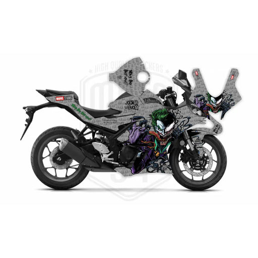 Yamaha Venom & Joker Graphic Sticker Decal Wrap Kit Fits Yamaha R3 R25 2019-2022 Bikerz Kingdom
